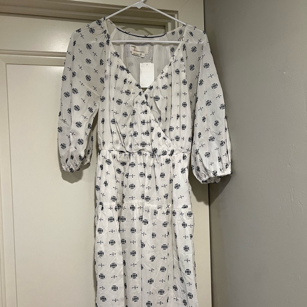 Anthropologie Marcie Textured Tunic Print Dress NWT sz S